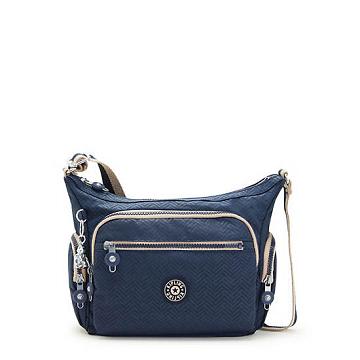 Kipling Gabbie Small Printed Crossbody Táska Kék | HU 1148ZU